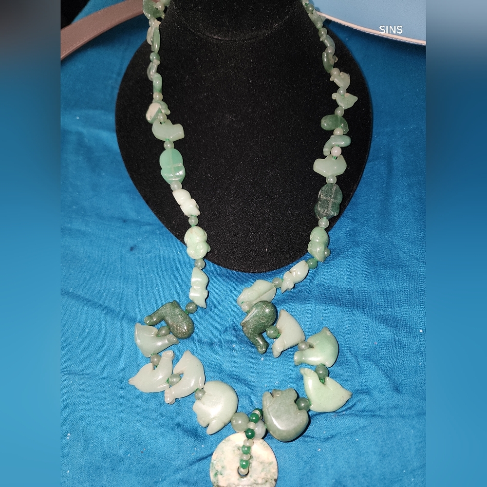 Old Fetish Carved Necklace